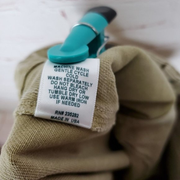 Lacausa Diego Trousers Sz 8 Cargo High Rise Cotton Denim $195 Sand Mineral Wash - Picture 9 of 12